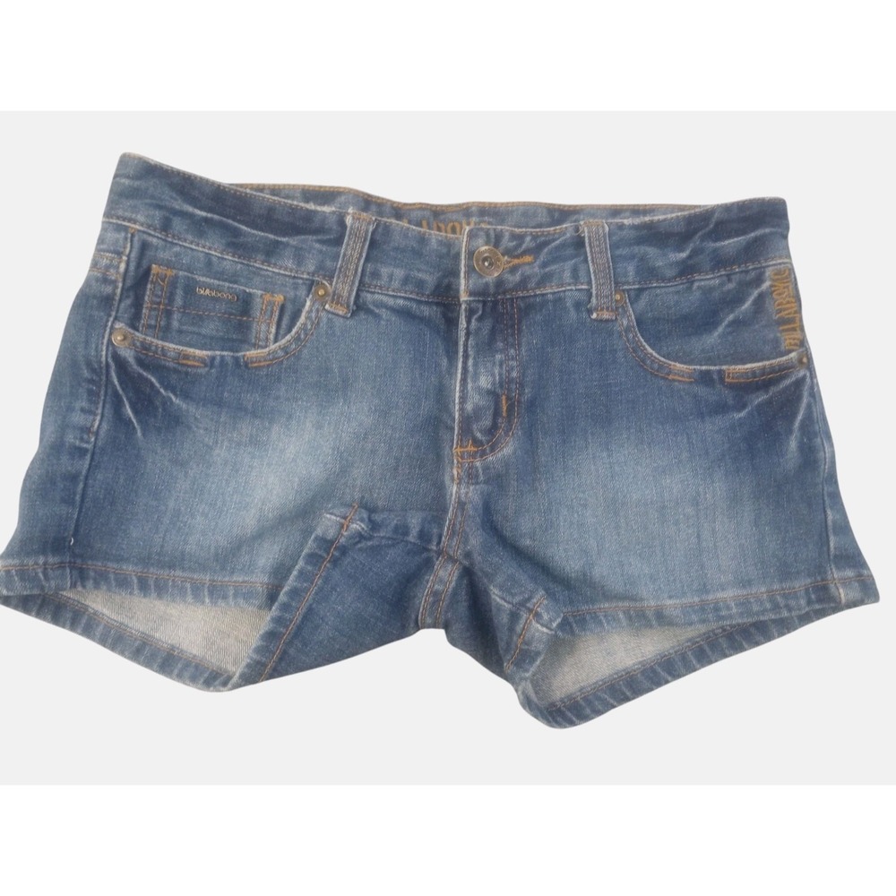 BILLABONG Size 3 Low Rise Denim Mini Hot Pants American Cowgirl Jean Shorts W29